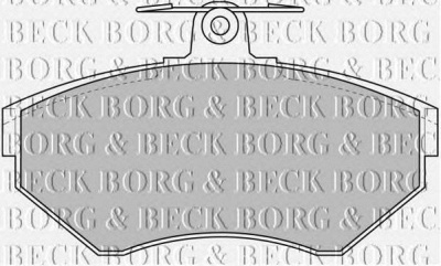 BORG & BECK bbp1620 -  Комплект тормозных колодок, дисковый тормоз